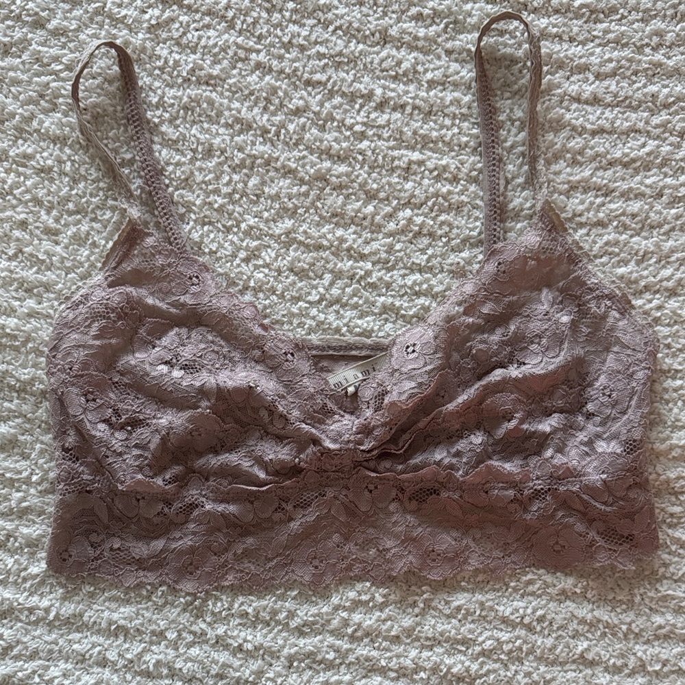 Lace Bralette in Mauve - M
